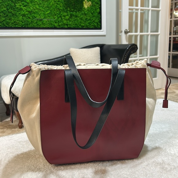 MARNI Gusset Leather Shoulder Bag - Picture 3 of 15